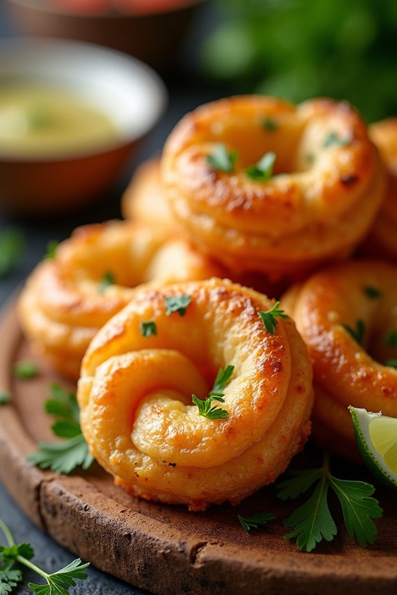 crispy shrimp filled pastries recipe