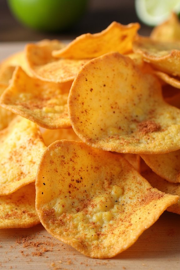 crispy spicy cassava chips