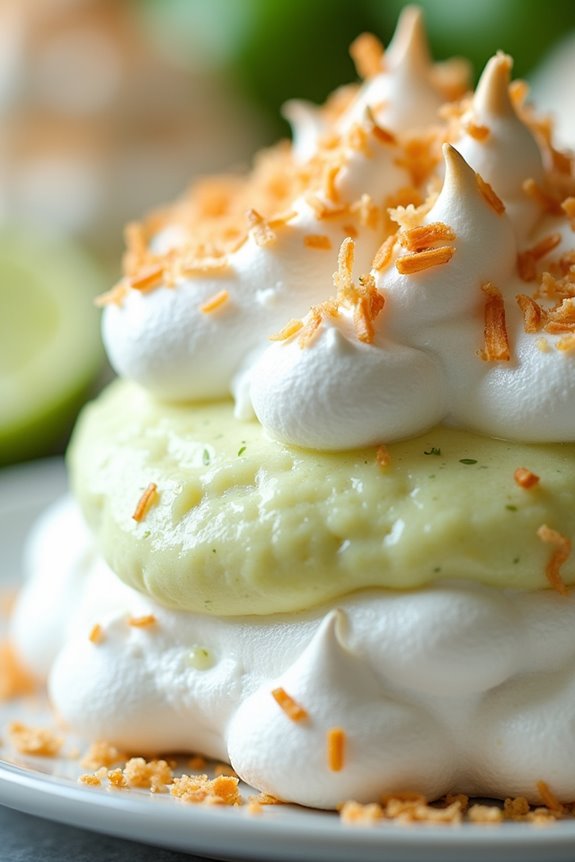 crispy tropical coconut dessert