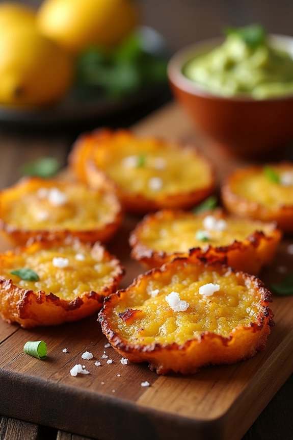crispy twice fried plantain bites