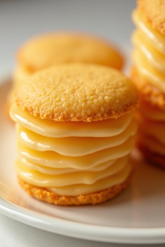 crispy wafers with arequipe