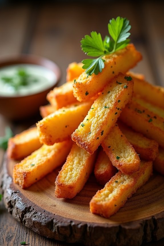 crispy yuca fries with aji