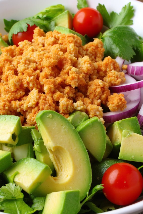 crunchy creamy flavorful salad