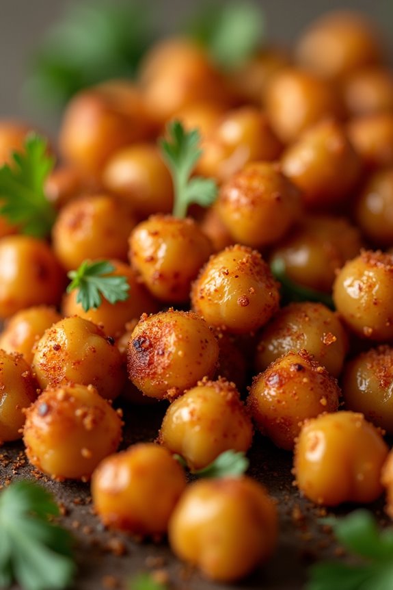 crunchy flavorful chickpea snack