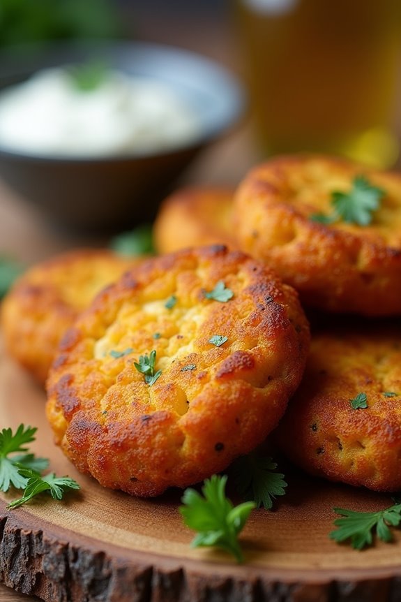 curry flavored codfish fritters