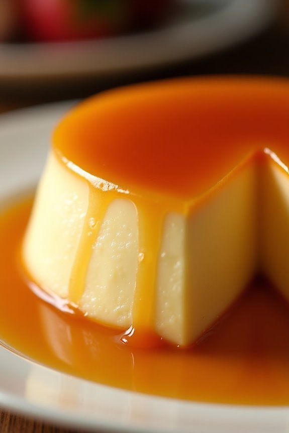 decadent caramel custard dessert