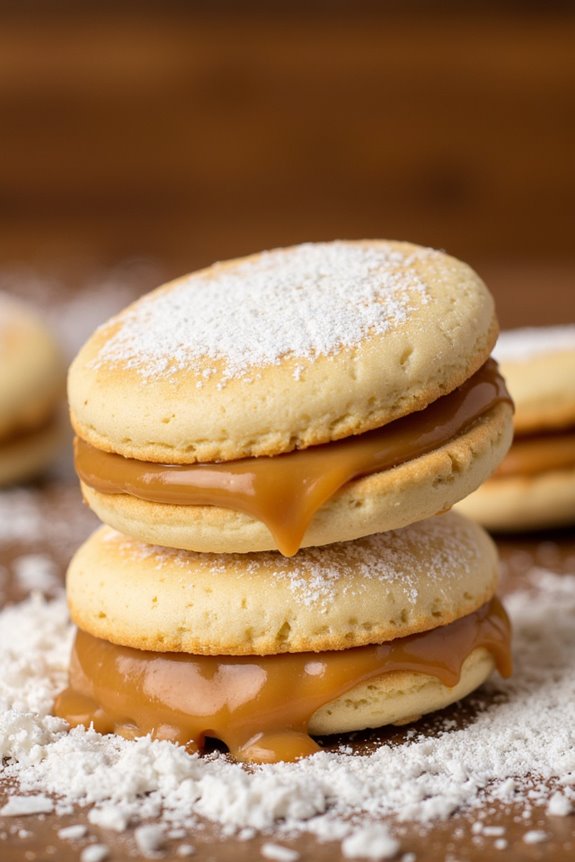 delicate cookies with dulce