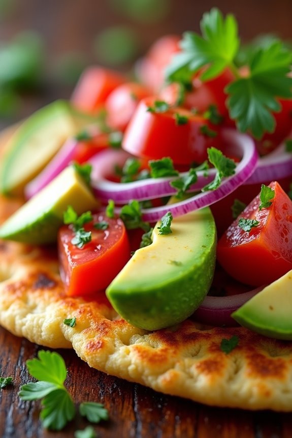 delicious arepas with salad