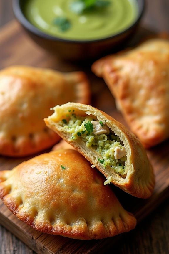 delicious chicken filled empanadas