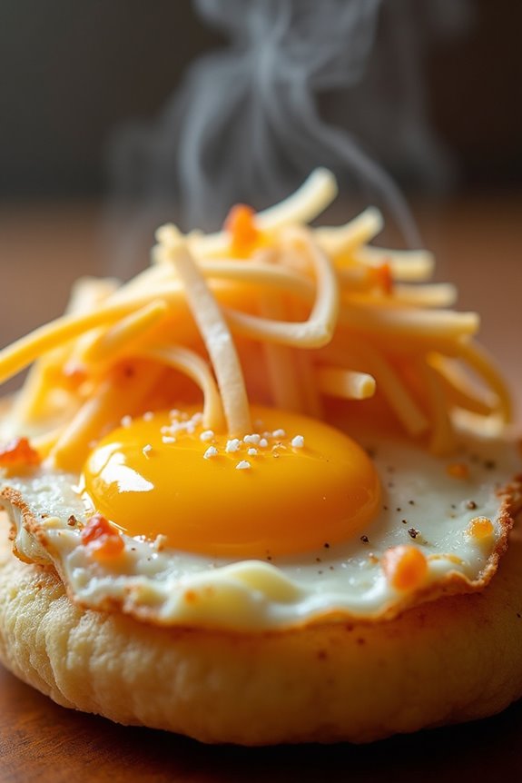 delicious colombian egg arepas