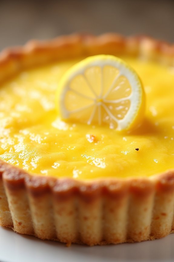 delicious creamy ricotta tart