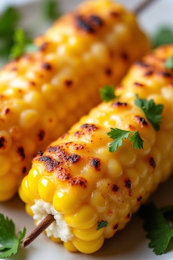 delicious grilled corn skewers