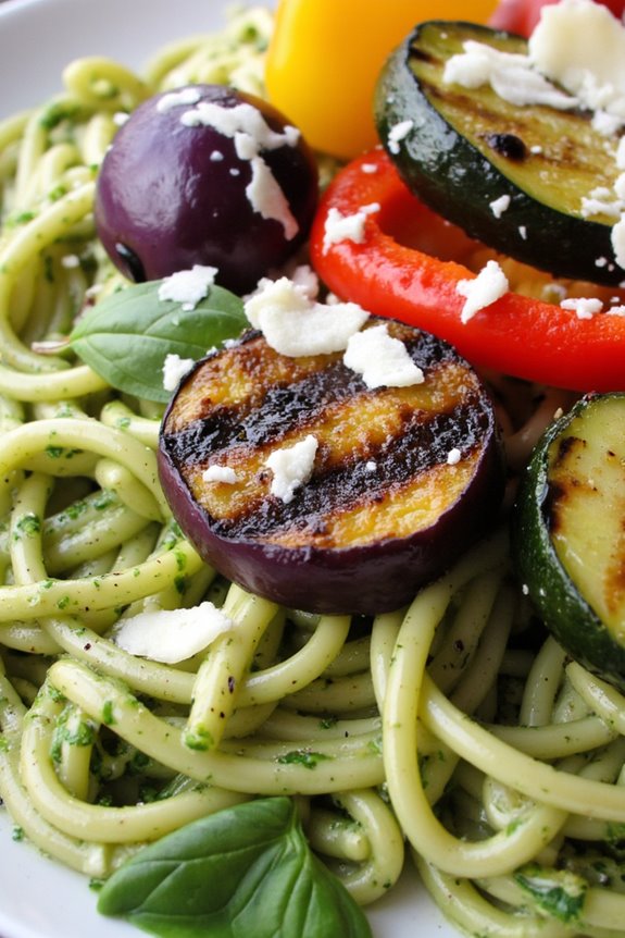 delicious pasta with vegetables