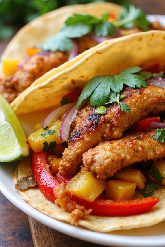 delicious peruvian mexican fusion tacos