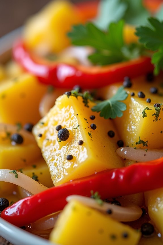 delicious pickled yuca dish