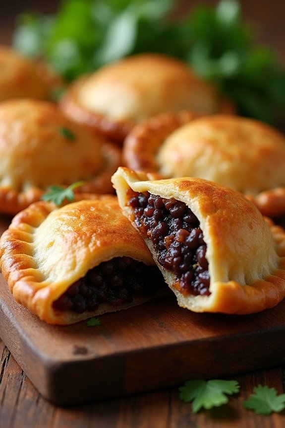 delightful bean filled empanadas