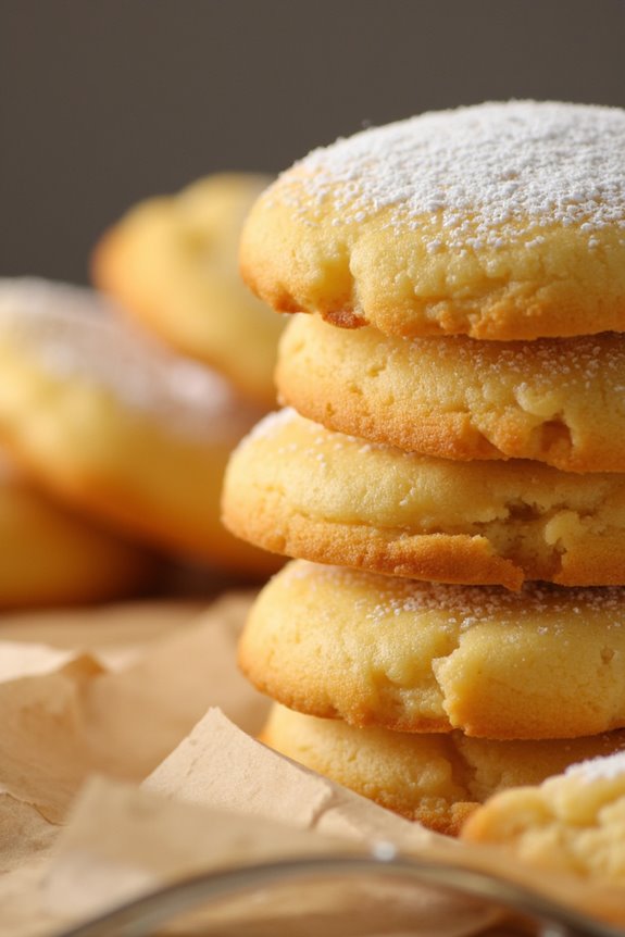 delightful buttery crumbly cookies