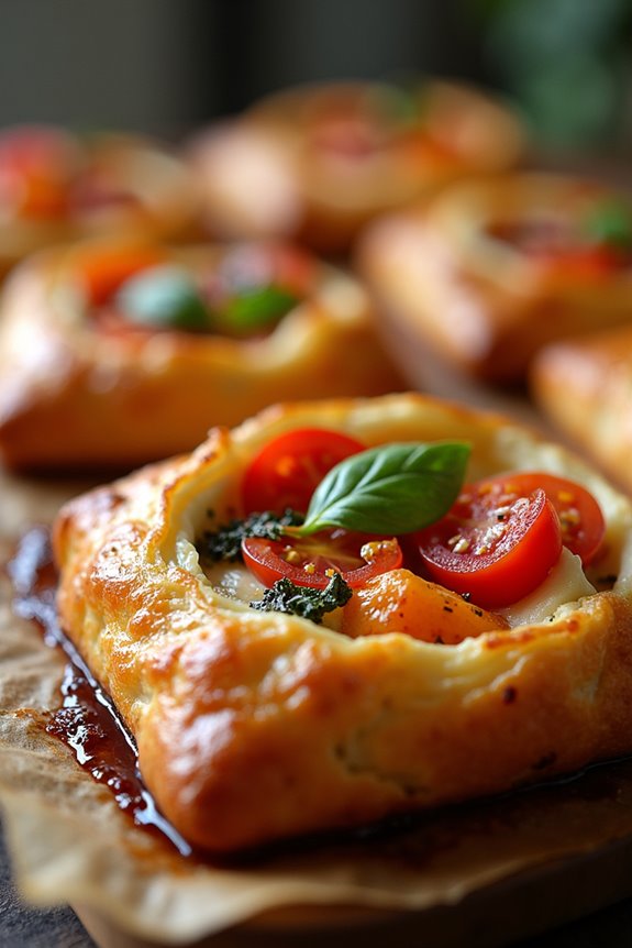 delightful caprese pastry dish