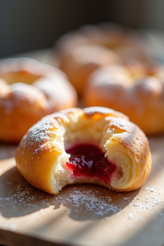 delightful chilean fruit filled doughnuts