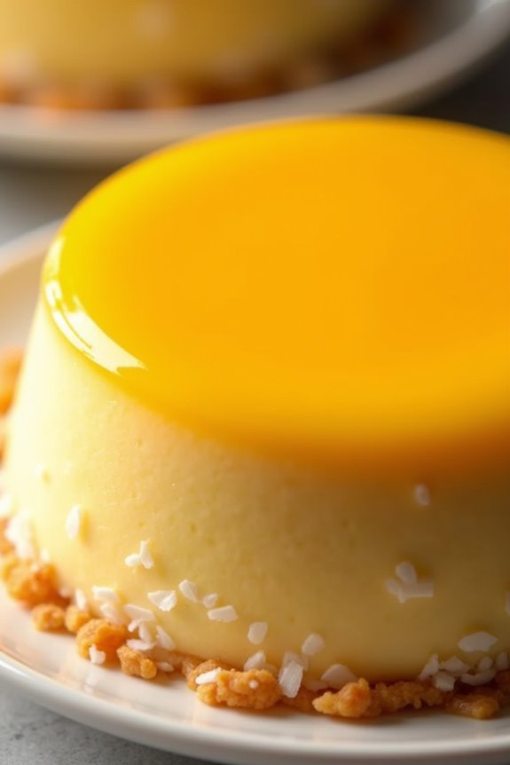 delightful coconut custard treat