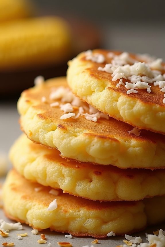 delightful colombian corn arepas