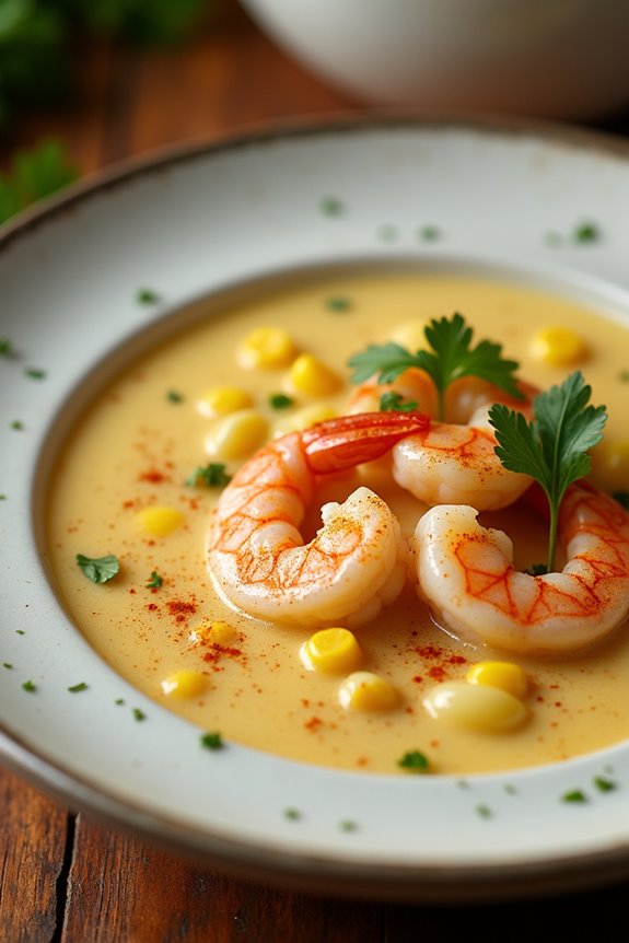 delightful creamy shrimp chowder