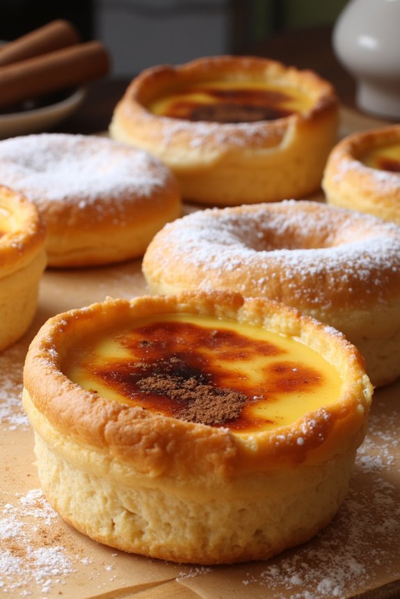 delightful flaky custard tart