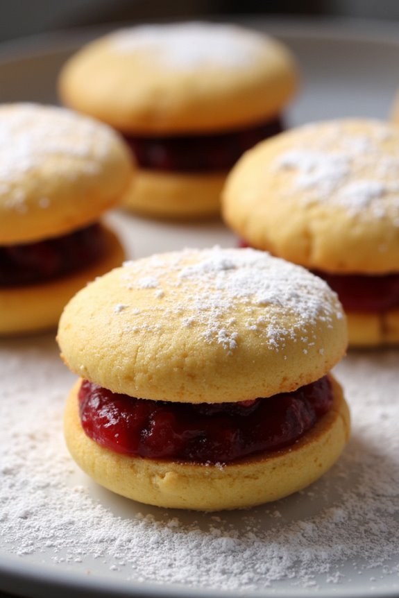 delightful fruit filled sandwich cookies