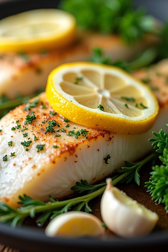 delightful lemon herb sea bass