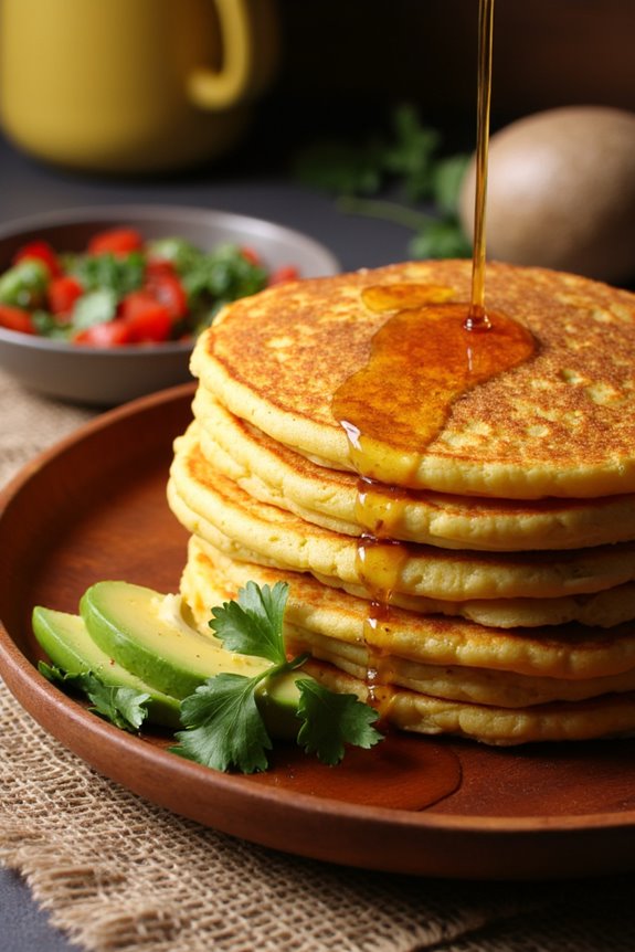 delightful peruvian corn pancakes