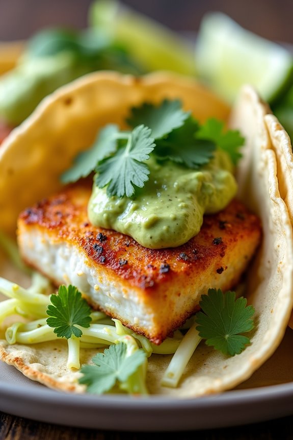 delightful sea bass tacos