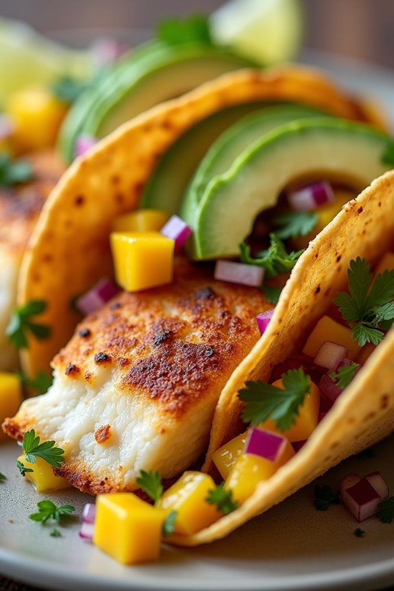 delightful sea bass tacos