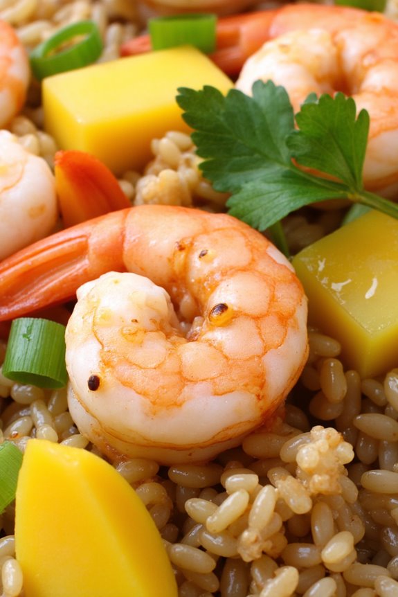 delightful shrimp mango fusion