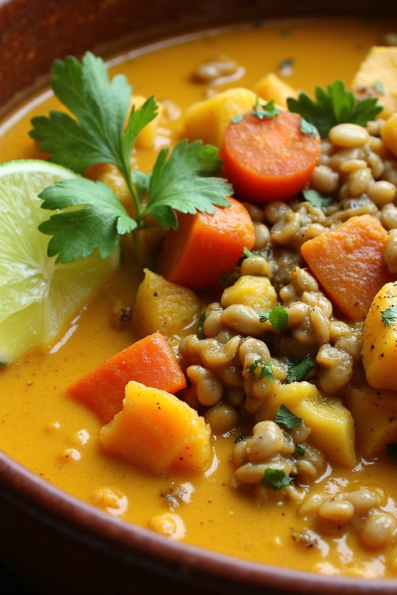 delightful vegetarian coconut curry