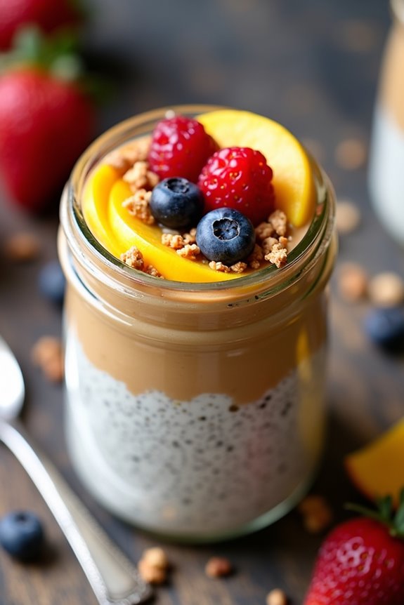 dulce de leche chia pudding