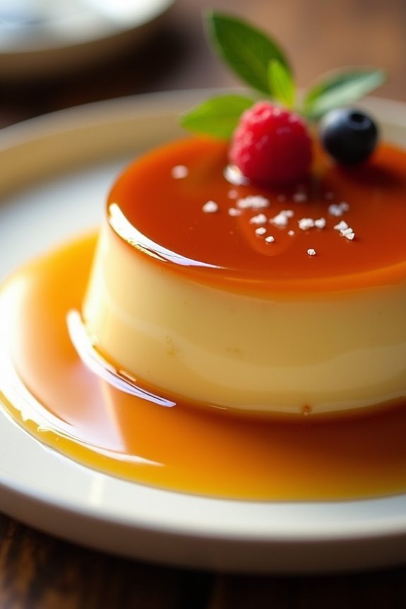 dulce de leche flan