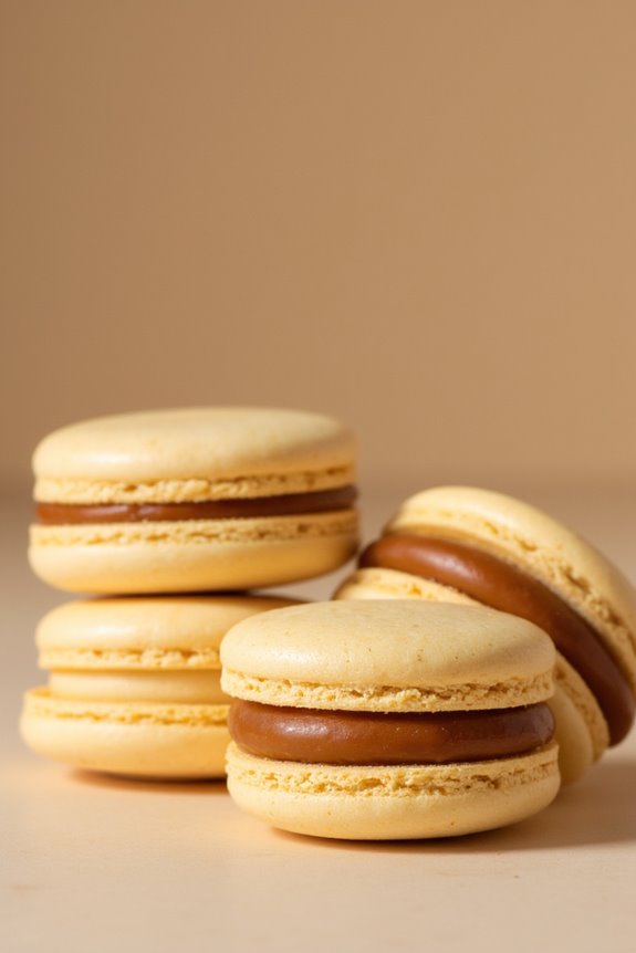 dulce de leche macarons