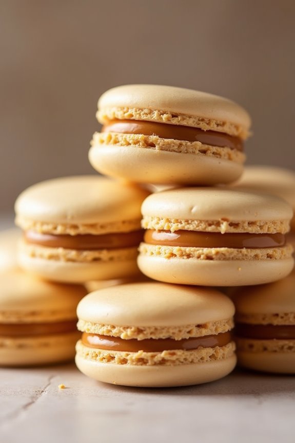dulce de leche macarons