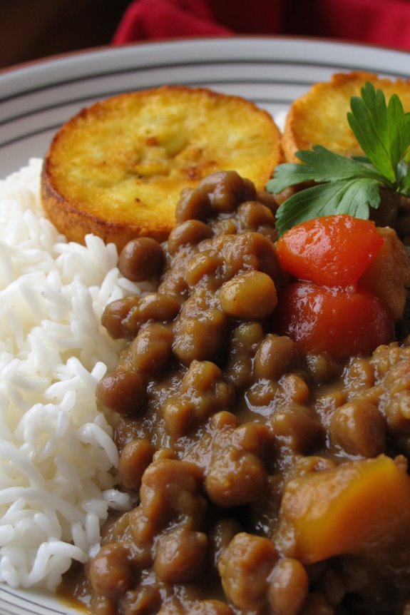 ecuadorian lentil rice dish