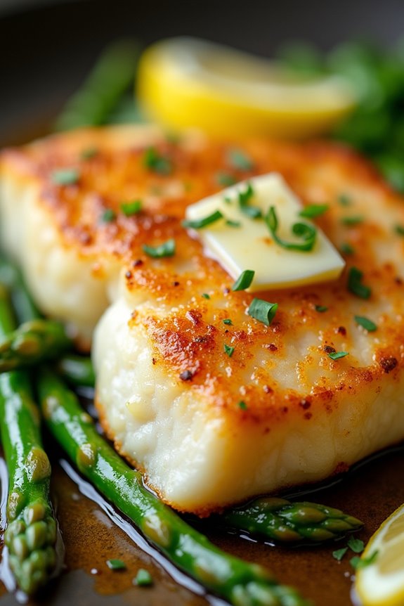 elegant sea bass dish