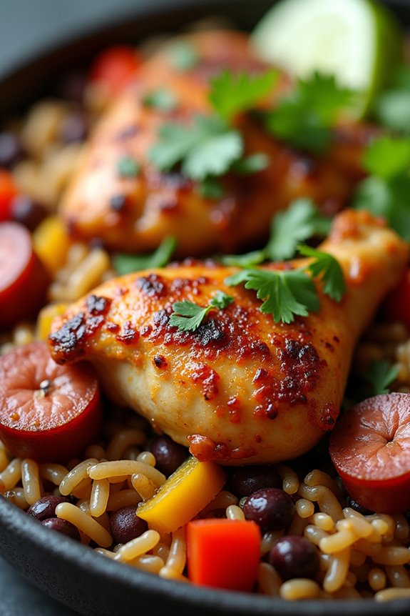 feijoada inspired chicken and rice