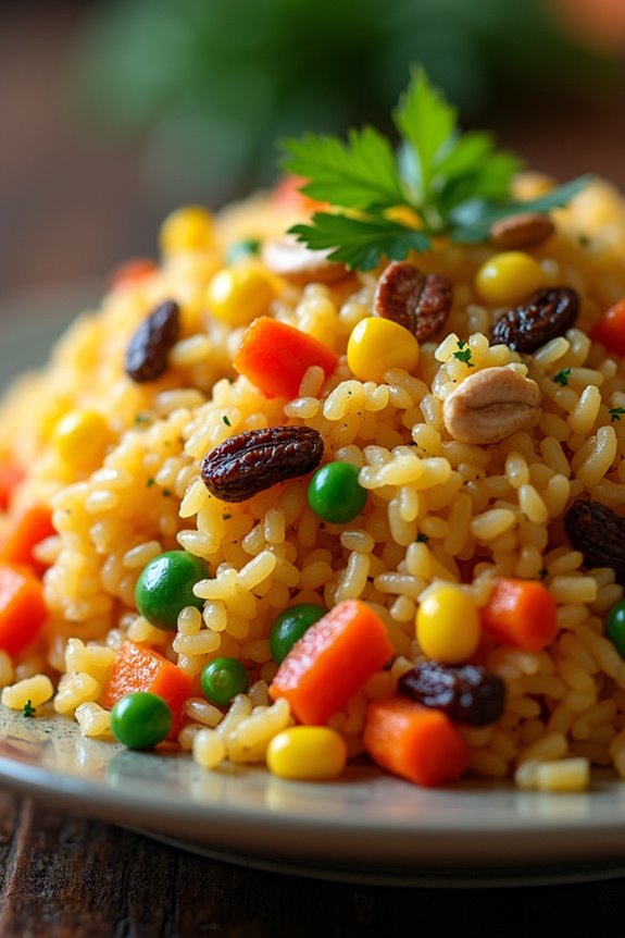 festive brazilian holiday rice