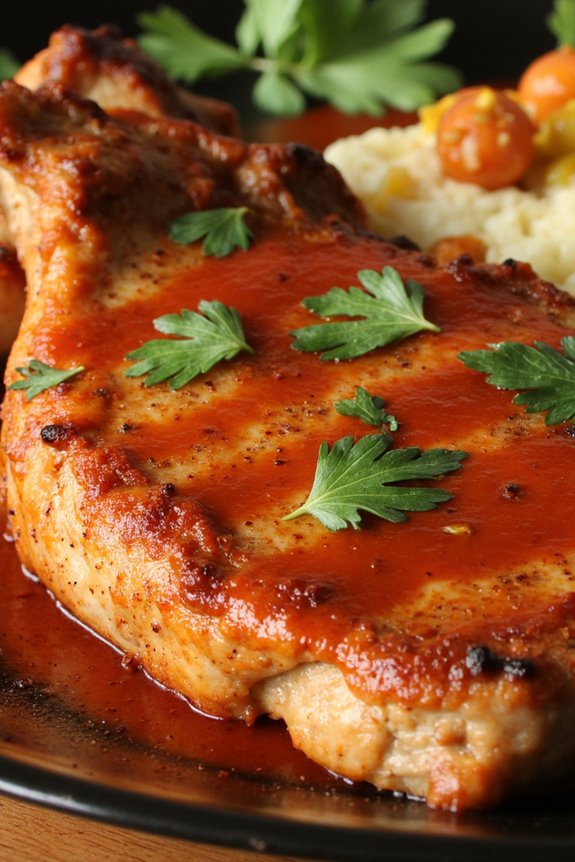 fiery pork chops recipe
