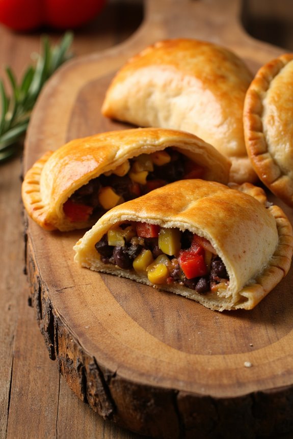 flavorful bean vegetable empanadas