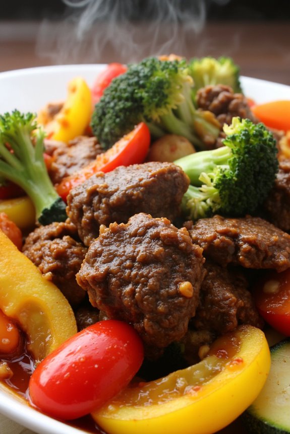 flavorful beef vegetable stir fry