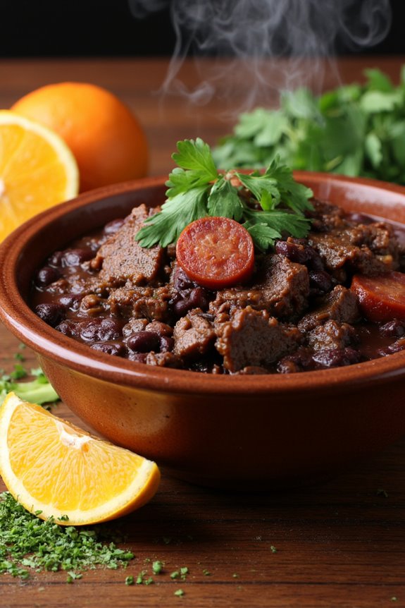 flavorful black bean stew