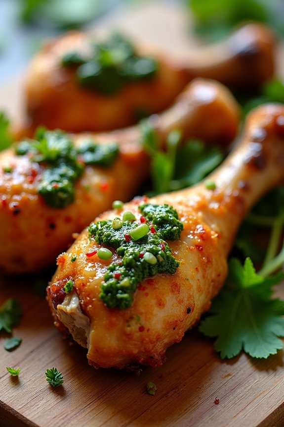 flavorful chimichurri chicken drumsticks