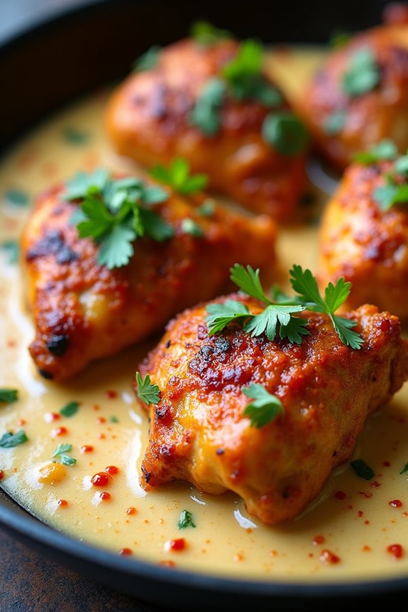flavorful creamy spicy chicken