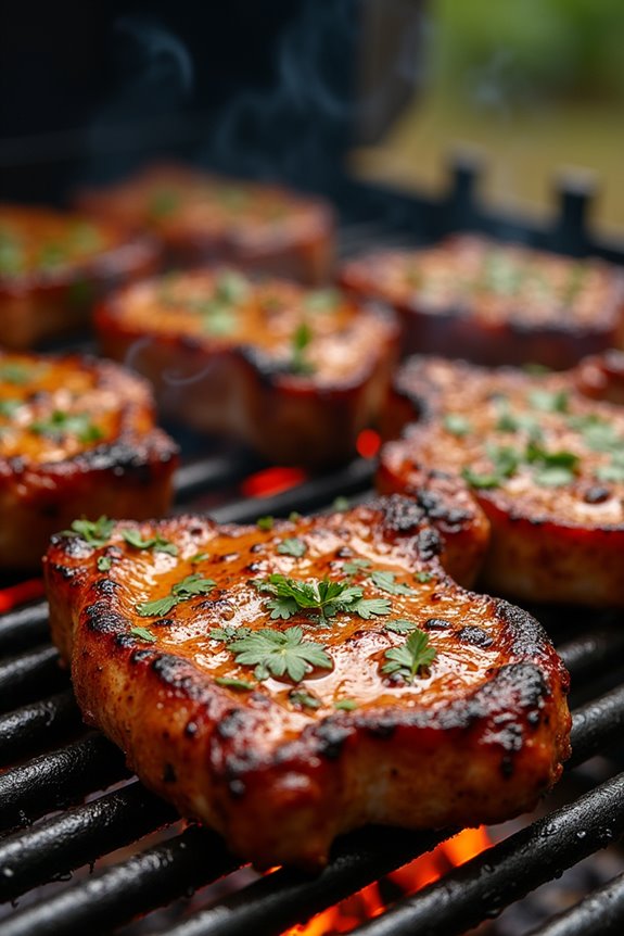 flavorful grilled pork chops