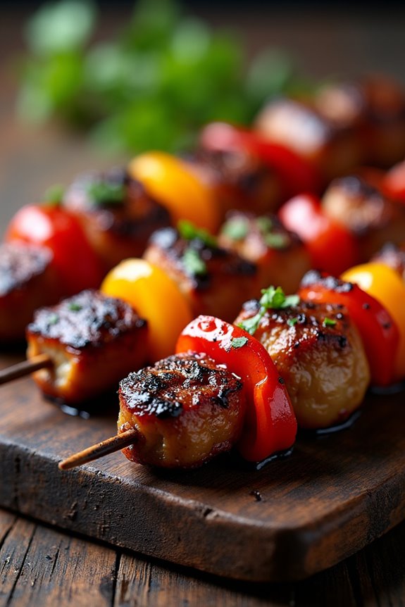 flavorful grilled pork skewers